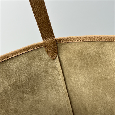 The Row Park N/S Large Tote Bag Grained Calfskin Brown Color