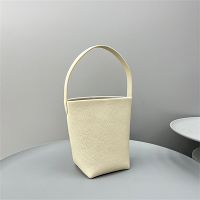 The Row Park N/S Small Tote Bag Grained Calfskin White Color