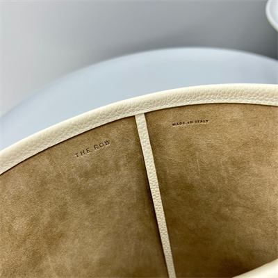 The Row Park N/S Small Tote Bag Grained Calfskin White Color