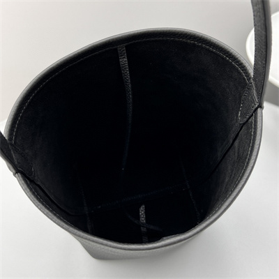 The Row Park N/S Small Tote Bag Grained Calfskin Black Color