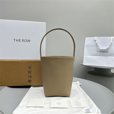 The Row Park N/S Small Tote Bag Grained Calfskin Lt Beige Color