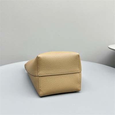 The Row Park N/S Small Tote Bag Grained Calfskin Lt Beige Color