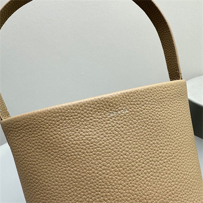 The Row Park N/S Small Tote Bag Grained Calfskin Lt Beige Color