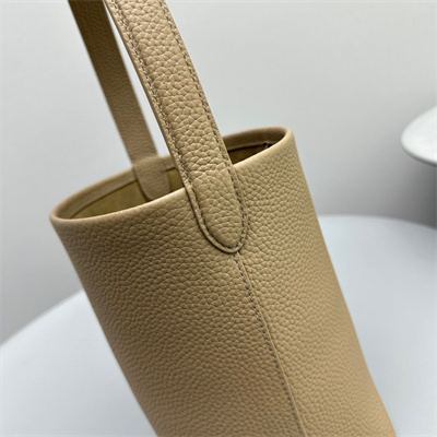 The Row Park N/S Small Tote Bag Grained Calfskin Lt Beige Color