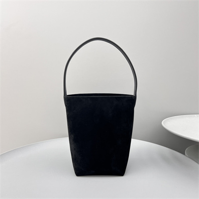 The Row Park N/S Small Tote Bag Black Suede