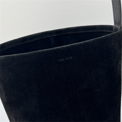 The Row Park N/S Small Tote Bag Black Suede