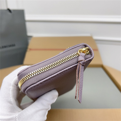 Le Cagole Continental Zippy Wallet In Goatskin Lt Violet Color