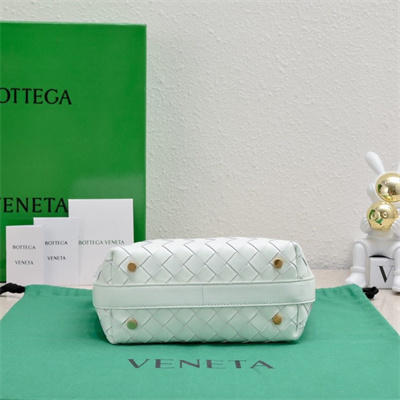 BV Mini Wallace Shoulder Bag In Soft Calfskin Leather Glacier Color