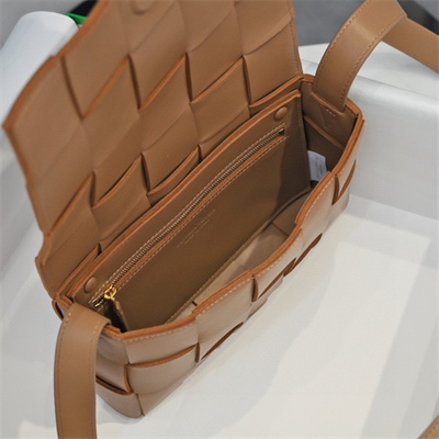 BV Cassette Cross Body Bag In Lambskin Caramel Color