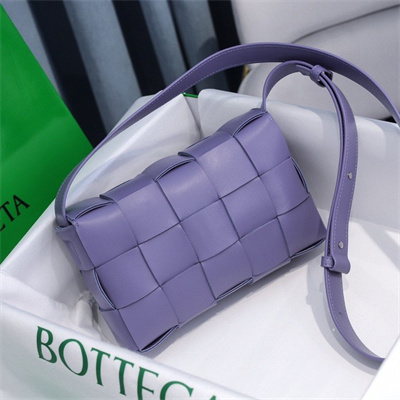 BV Cassette Cross Body Bag In Lambskin Lavender Color