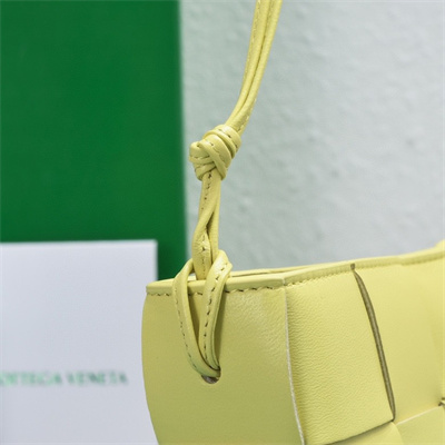 BV Cassette Pouch With Strap In Calfskin Sherbert Color