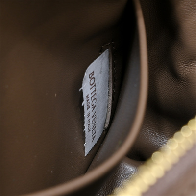 BV Mini Loop Camera Bag In Lambskin Leather Taupe Grey Color