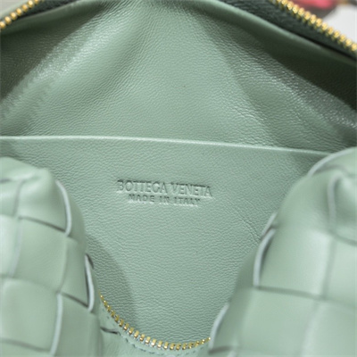 BV Mini Loop Camera Bag In Lambskin Leather New Sauge Color