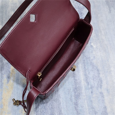 BV Mini Andiamo Shoulder Bag In Lambskin Leather Barolo Color