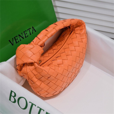 BV Mini Jodie In Lambskin Leather Orange Color
