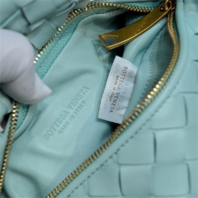 BV Mini Jodie In Lambskin Leather Teal Washed Color