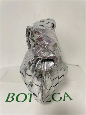 BV Mini Jodie In Lambskin Leather Silver Color