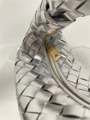 BV Mini Jodie In Lambskin Leather Silver Color