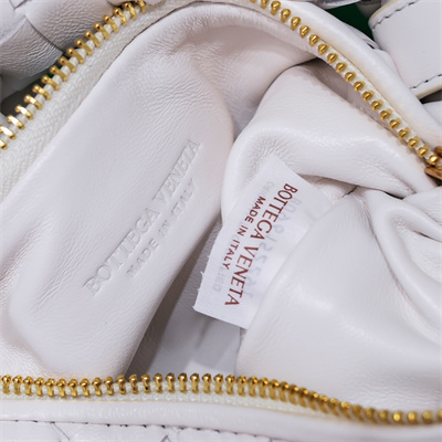 BV Mini Jodie With Chain In Lambskin Leather White Color