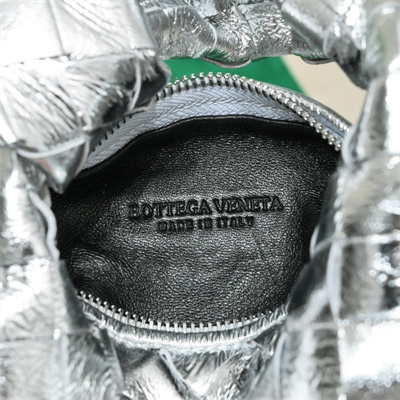 BV Candy Jodie In Lambskin Leather Silver Color