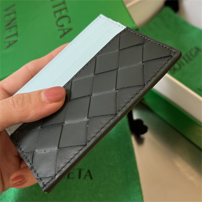 BV Card holder In Calfskin Leather Inkwell/Blue