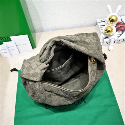 BV Teen Jodie In Suede Taupe Grey Color