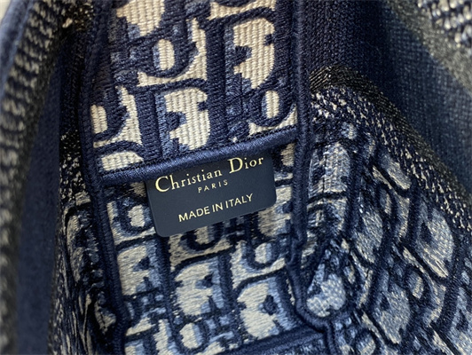 CD Small Camp Bag Blue Oblique Jacquard Embroidery