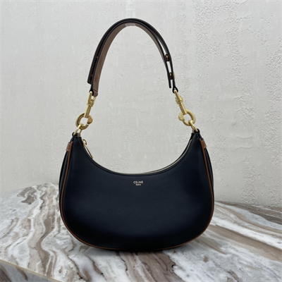 Celine Medium AVA Strap Bag In Smooth Calfskin Black