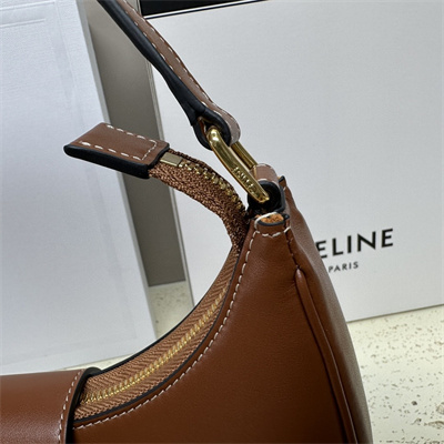Celine Medium AVA Triomphe Bag In Smooth Calfskin Tan