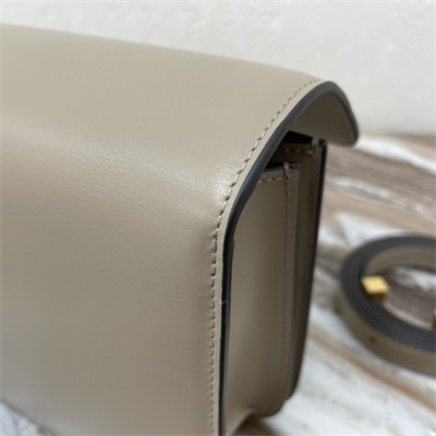 Celine Teen Classic Box Bag In Pebble Box Calfskin Leather