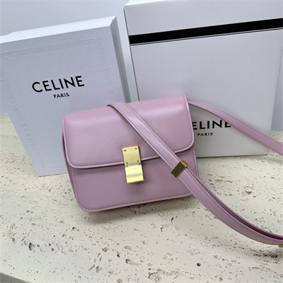 Celine Teen Classic Box Bag In Lilac Box Calfskin Leather