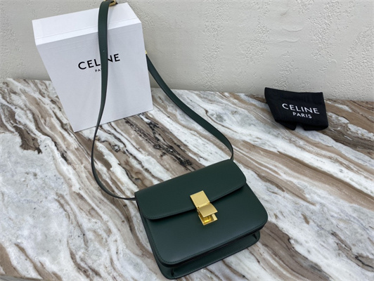Celine Teen Classic Box Bag In Amazone Box Calfskin Leather