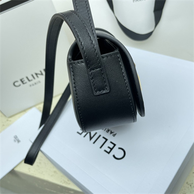 Celine Clutch on Strap Tabou In Smooth Calfskin Black