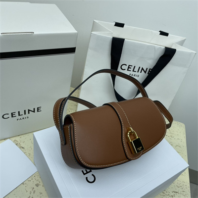 Celine Clutch on Strap Tabou In Smooth Calfskin Tan