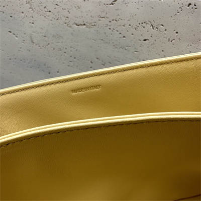 Celine Classique Triomphe Bag In Shiny Calfskin Pollen Color