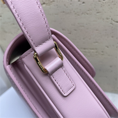 Celine Classique Triomphe Bag In Shiny Calfskin Pink Color