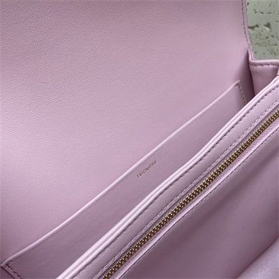 Celine Classique Triomphe Bag In Shiny Calfskin Pink Color