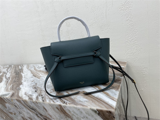 Celine Nano Belt Bag In Amazone Grained Calfskin
