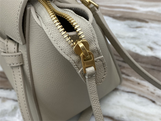 Celine Nano Belt Bag In Light Beige Grained Calfskin
