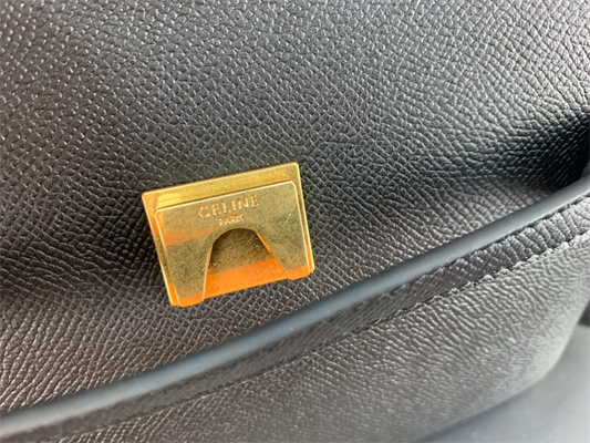 Celine Micro Belt Bag In Black Grained Calfskin