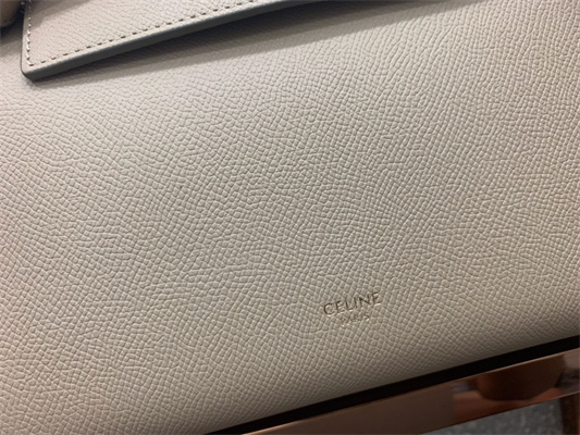 Celine Micro Belt Bag In Light Beige Grained Calfskin