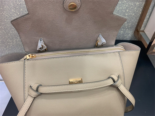 Celine Micro Belt Bag In Light Beige Grained Calfskin