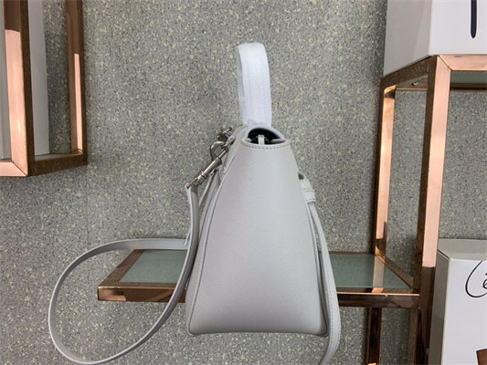 Celine Micro Belt Bag In White Grained Calfskin