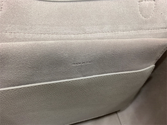 Celine Micro Belt Bag In White Grained Calfskin