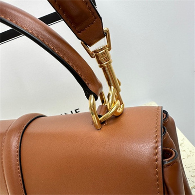 Celine Small 16 Bag In Satined Calfskin Tan