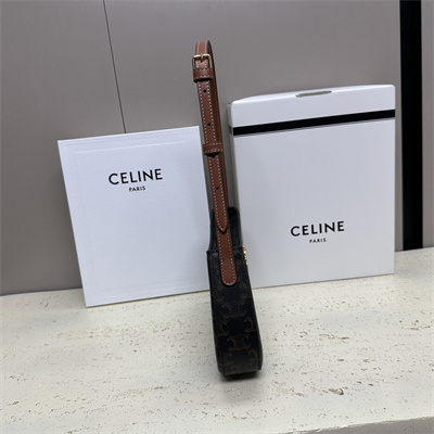 Celine Medium TILLY Bag In Triomphe Canvas and Calfskin Tan