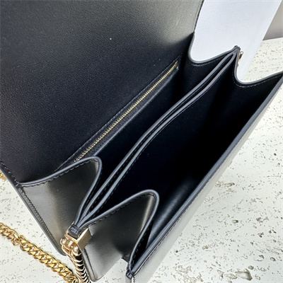 Celine Medium College Bag In Shiny Calfskin Black