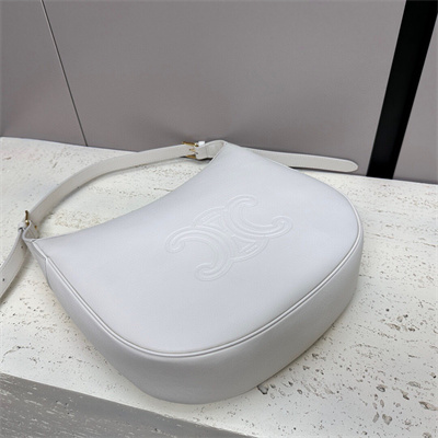 Celine Medium Heloise  Bag Cuir Triomphe In Supple Calfskin Light Stone