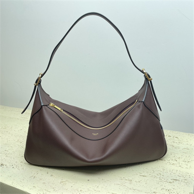 Celine Medium Romy in Supple Calfskin Burgundy