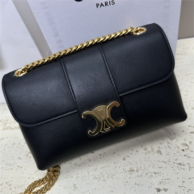 Celine Teen VICTOIRE Bag In Supple Calfskin Black/Gold